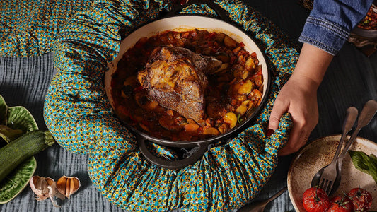 Ovnsstekt lammelår med grønnsaker i Wonderbag